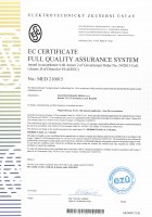 EC certificate MED 210015 magnetotherapy